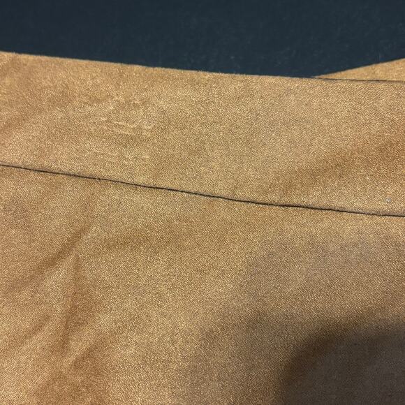 NWT J. Crew Factory Brown/ Carmel Faux Suede Mini Skirt Size 18 Pockets - Picture 7 of 7